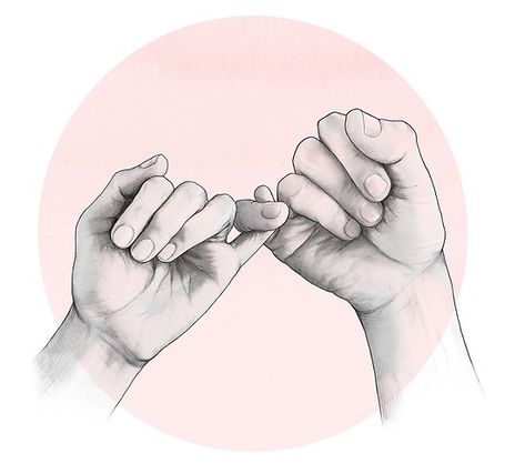 promise, friends forever. • Millions of unique designs by independent artists. Find your thing. Pinky Swear Drawing, Study Poster, Hand Study, Alas Tattoo, Flash Tats, Sketch Board, Pinky Swear, Hand Drawings, Drawing Guides