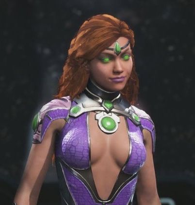 Starfire Edit, Starfire Injustice 2 Costume, Injustice Starfire, Starfire Original, Dc Starfire New 52, Injustice 2 Starfire, Black Canary Injustice 2, Star Fire, Galaxy Universe