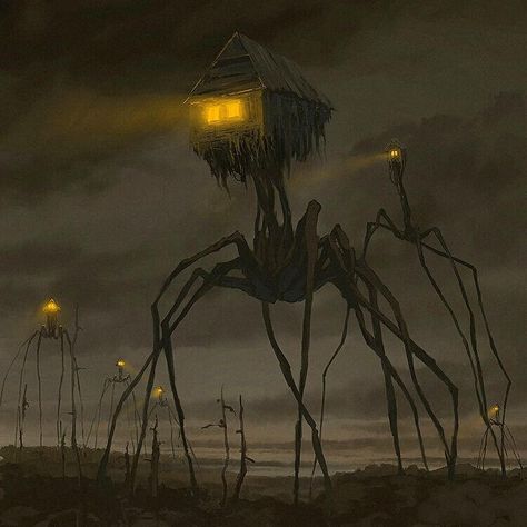 Russian artist Alex Andreev creates surreal illustrations that are nightmarish and cinematic and will leave you shocked and awed Scp Scary Art, Surrealism Creepy, Alex Andreev, Baba Jaga, Arte Occulta, Cosmic Horror, 다크 판타지, Monster Concept Art, Arte Obscura