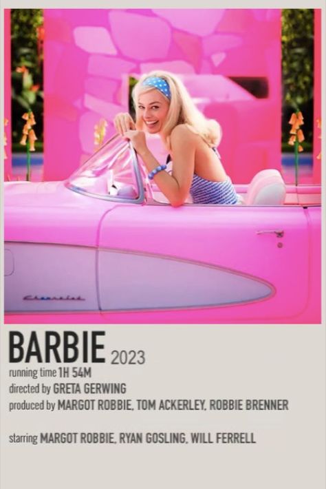 Barbie Polaroid Poster, Greta Gerwig Noah Baumbach, Barbie Polaroid, Movie Polaroids, Aqua Barbie Girl, I'm A Barbie Girl, Noah Baumbach, Aqua Walls, Film Polaroid