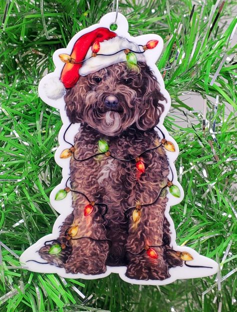 Deck the Tree: 14 Cute Dog Christmas Ornaments to Fetch Some Holiday Cheer Christmas Stocking Ornament, Labradoodle Dogs, Grinch Shirts, Classic Christmas Movies, Matching Christmas Shirts, Snowman Christmas Tree, Stocking Ornament, Dog Christmas Ornaments, Old World Christmas