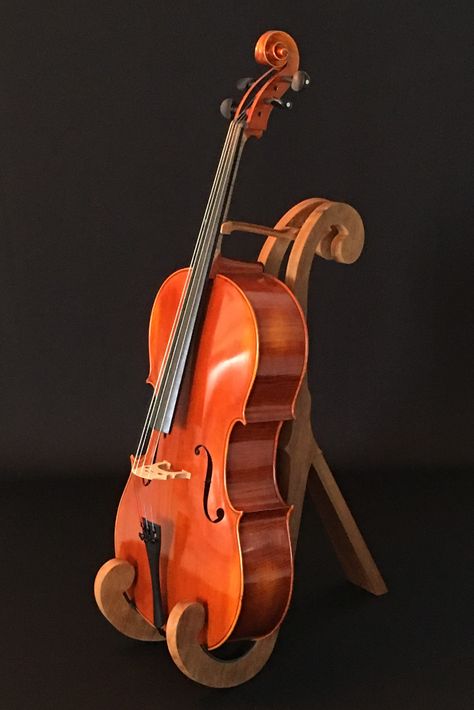 Violin Display Ideas, Cello Wallpapers, Violin Display, Violin Holder, Cello Stand, Violin Stand, Cello Lessons, Wooden Sconces, Violin Art