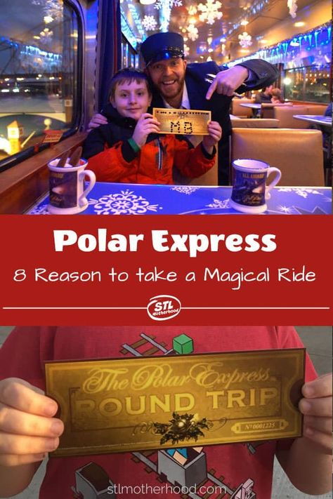 Polar Express Train Ride Outfit, Polar Express Outfit Ideas, Polar Express Kid, Union Station St Louis, Christmas Neighborhood, Polar Express Train Ride, Christmas Entertainment, The Gateway Arch, Neighborhood Party