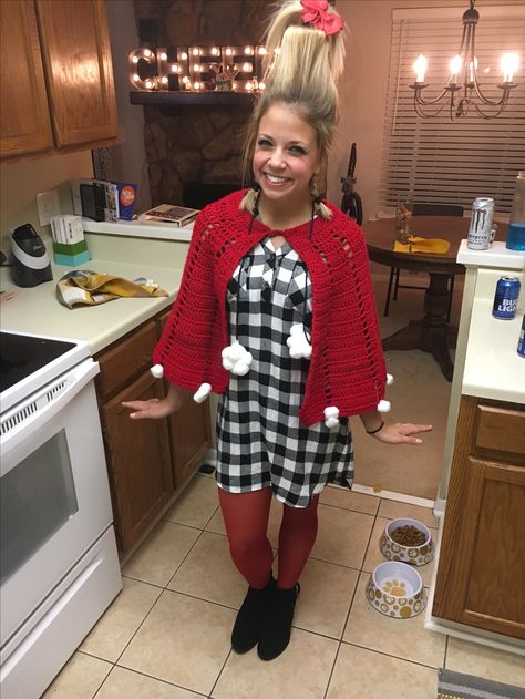 Whooville Outfits Ideas Diy, Easy Cindy Lou Who Costume, Cindy Loo Who Costume Diy, Adult Cindy Lou Who Costume, Diy Cindy Lou Who Costume Adult, Cindy Lou Who Costume Diy Women, Whoville Outfits, Diy Cindy Lou Who Costume, Cindy Loo Who Costume