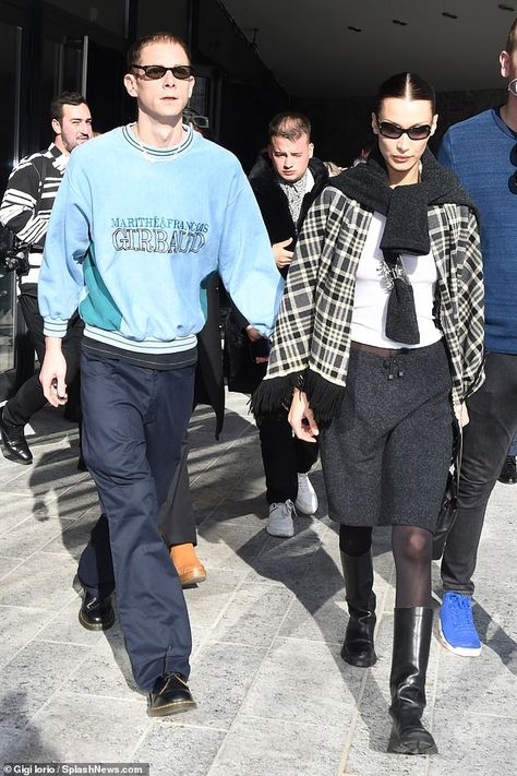 Marc Kalman, Boyfriend Outfit, Couple Fits, Models Off Duty Style, Bella Hadid Outfits, Bella Hadid Style, With Boyfriend, Hadid Style, Mens Outfit Inspiration