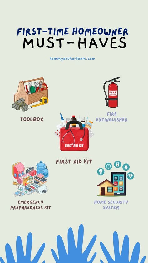 Emergency Preparedness Kit, Aid Kit, Essential Items, Home Security Systems, Fire Extinguisher, First Aid Kit, Emergency Preparedness, Security System, A Fire