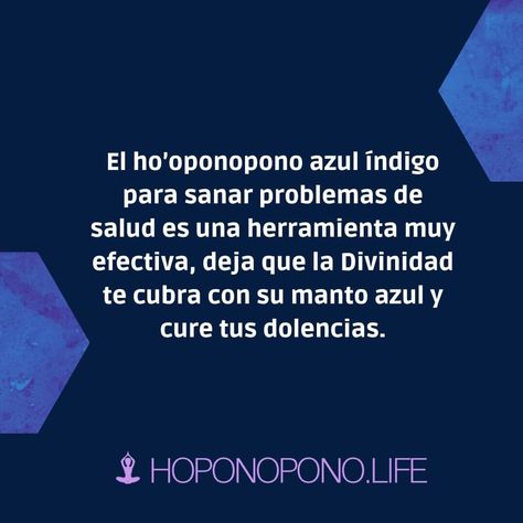 ▷¿Qué significa azul índigo Hooponopono? - Hoponopono Life Paz Mental, Azul Indigo, Mantra, Reiki, Cards Against Humanity, Mindfulness, Human, Color