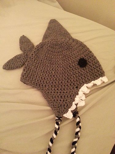 Crochet Shark Hat, Crochet Shark, Crochet Animal Hats, Shark Hat, Hat Patterns Free, Crochet Mermaid, Crocheted Hat, Crochet Knit Hat, Crochet Beanie Pattern