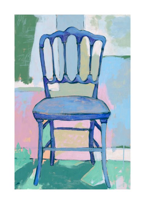 Paper Chair, Bold Chairs, Flower Furniture, Vinyl Painted, Landscape Art Prints, Artfully Walls, Modern Gallery Wall, Paint Paper, Artist Wall