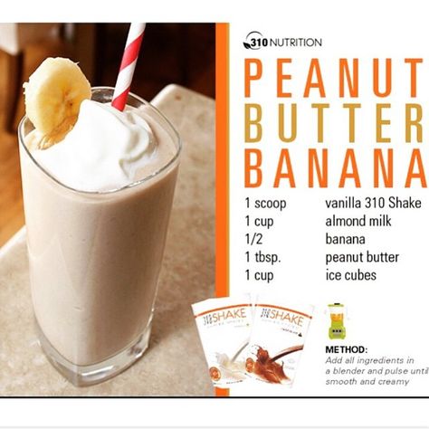 Nutrition Shake Recipes, 310 Nutrition Recipes, 310 Nutrition Shake, 310 Shake Recipes, Jenni Farley, 310 Nutrition, Herbalife Shake Recipes, Banana Shake, Herbalife Shake