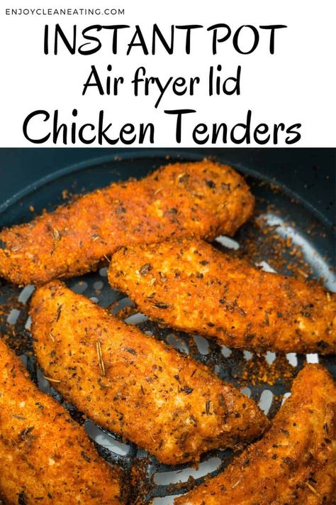 Chicken Tenders Instant Pot, Chicken Tenders Air Fryer, Healthy Air Fryer Chicken, Air Fried Chicken Tenders, Instant Pot Air Fryer, Breaded Chicken Tenders, Air Fryer Chicken Tenders, Healthy Air Fryer, Cooking Frozen Chicken