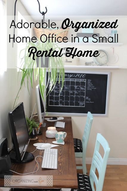 Adorable, Organized Home Office in a Small Rental Home:: OrganizingMadeFun.com Black Curly Hair Boy, Creative Curly Hairstyles, Curly Hair Boy, Organized Home Office, Beautiful Office Spaces, Natural Living Room, Natural Homes, Home Organizing, Organized Home