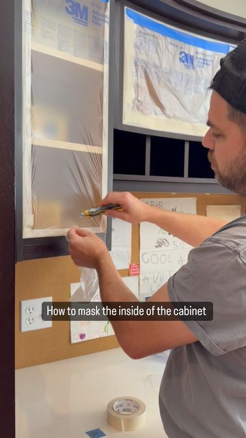 Painting Wood Cabinets, Inside Kitchen Cabinets, Paint Prep, Stay Tune, Inside Cabinets, Door Kitchen, Painting Wood, Furniture Refinishing, New Cabinet