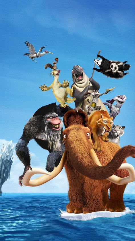 Ice Age Movie, Ice Age Continental Drift, Ice Age 4, Ice Age Movies, Animated Movie Posters, Continental Drift, Blue Sky Studios, Avengers Film, 2012 Movie