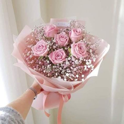 Ideas Bautizo, Roses Bouquet Gift, Luxury Bouquet, Birthday Flowers Bouquet, Pink Flower Bouquet, Luxury Flower Bouquets, Pink Rose Bouquet, Boquette Flowers, Flower Gift Ideas