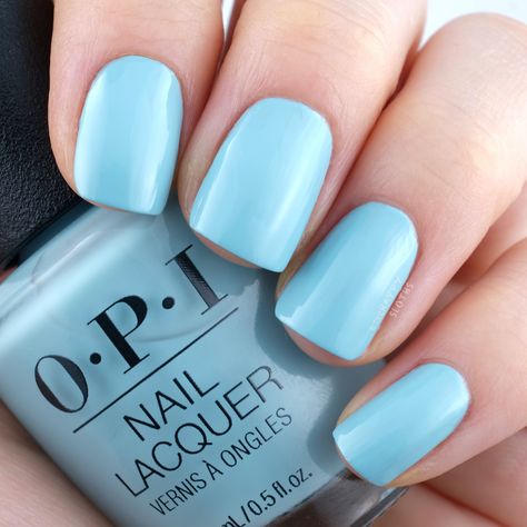 OPI | Spring 2023 Me, Myself, and OPI Collection | NFTease Me: Review and Swatches Opi Blue Nail Polish, Opi Spring 2023, Opi Gel Nail Colors, Blue Nail Polish Colors, Tiffany Blue Nails, Blue Manicure, Light Blue Nail Polish, Spring Nail Polish Colors, Opi Nail Polish Colors