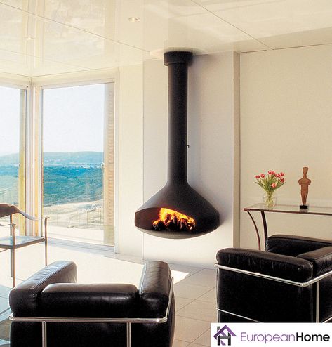 The Paxfocus by Focus Fires and distributed by European Home is a modern and space-saving design. #europeanhome #focusfires #modernfireplac #gasfireplace #naturalventfireplace #interiordesign Focus Fireplaces, Design Camino, Wall Mounted Fireplace, Light Gray Paint, European Home, Freestanding Fireplace, European House, Wood Fireplace, Modern Fireplace