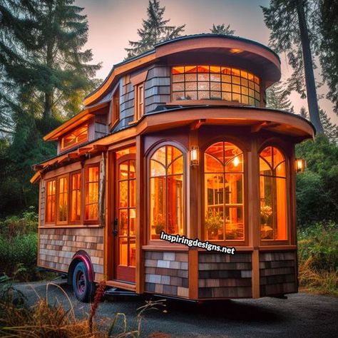 These Creative Tiny Homes Will Make You Want to Downsize ASAP – Inspiring Designs Cramped Apartment, Tiny House Village, Huge Houses, Tiny House Trailer, Tiny House Inspiration, Unique House Design, Modern Tiny House, Tiny House Decor, Tiny Spaces