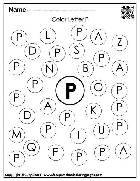 Letter P "10 free Dot Markers coloring pages" Letter F Coloring Page Free Printable, Letter F Printables Free, F Is For, Letter F Worksheets For Preschool, Letter F Worksheet, Abc For Toddlers, Circle Letters, Letter L Worksheets, Letter P Worksheets