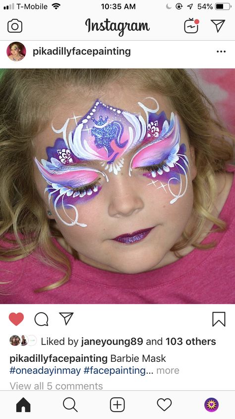 Barbie Face Paint, Face Painting Supplies, Kids Face Paint, Princess Crown, Body Painting, Face Painting, Face And Body, Carnival Face Paint, Color Me