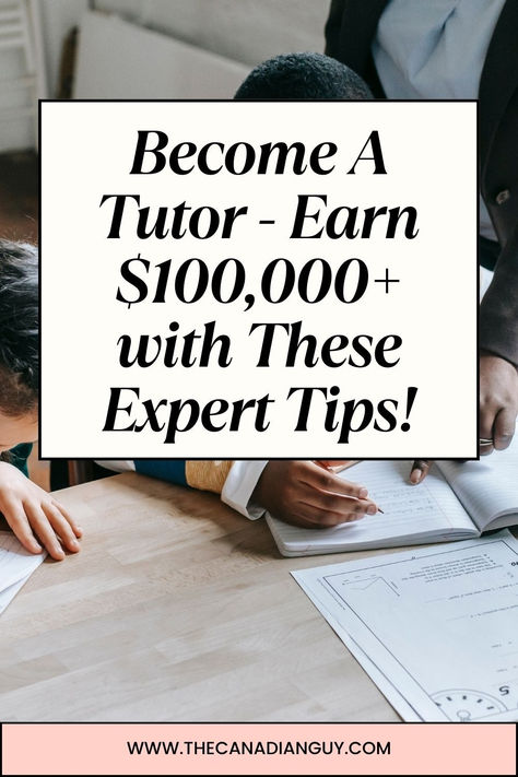 Become a Tutor and Earn $100,000+ with Expert Tips! Uncover the secrets to skyrocketing your tutoring income. From niche expertise to marketing mastery, unlock the potential to make big bucks as a tutor! #TutoringSuccess #IncomeBoost #ExpertTips Tutoring Business, Big Bucks, Effective Learning, Financial Problems, Personalized Learning, Online Tutoring, Study Skills, Student Encouragement, Skills Development