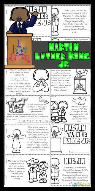 Martin Luther King Jr Activities 1st, Martin Luther King Jr Crafts For Kids Free Printable, Animal Classification For Kids, Rosa Parks For Kids, Martin Luther King Jr Worksheets, Martin Luther King Worksheets, Martin Luther King Jr Activities, First Grade Math Worksheets, Freedom Fighter