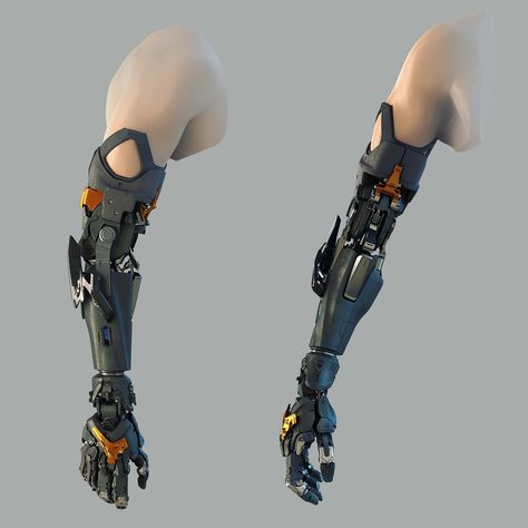 Cybernetic Limbs Concept Art, Mech Arm Concept, Prothestic Arm, Mechanical Prosthesis, Prosthetic Arm Concept Art, Cyberpunk Prosthetic, Cybernetic Limbs, Cybernetic Augmentation, Robot Anatomy