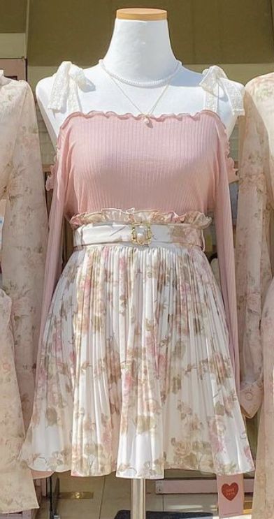 Innocent Outfit, Cute Girly Outfits, Kawaii Closet, Cute Feminine Outfits, Love Outfits, Girly Clothes, Kawaii Fashion Outfits, Soft Clothes, Feminine Outfit