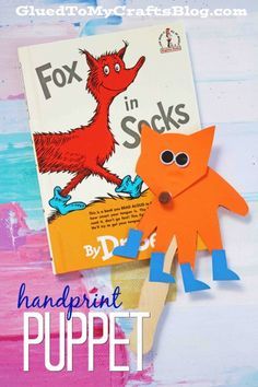 Socks Puppet, Dr. Suess, Dr Seuss Preschool Activities, Fox In Socks, Dr Seuss Preschool, Time Craft, Dr Seuss Classroom, Dr. Seuss Book, Dr Seuss Activities