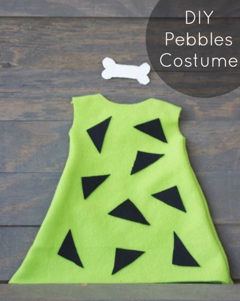 Easy DIY Pebbles Flintstone costume!  Perfect Halloween costume for little girls! |   http://www.sincerelyjean.com #halloween #pebblesflintstone #costume Baby Pebbles Costume, Pebbles Flintstone Costume, Pebbles Flintstone Halloween Costume, Flintstones Halloween Costumes, Flintstone Costume, Flintstones Costume, Pebbles Costume, Best Diy Halloween Costumes, Pebbles Flintstone