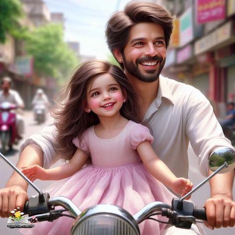 Father Daughter Dp, Father And Daughter Pics, Father Pic, Dps Quotes, Cute Dps, Father Daughter Photos, Legend Wallpaper, Couple Pics For Dp, Father And Daughter