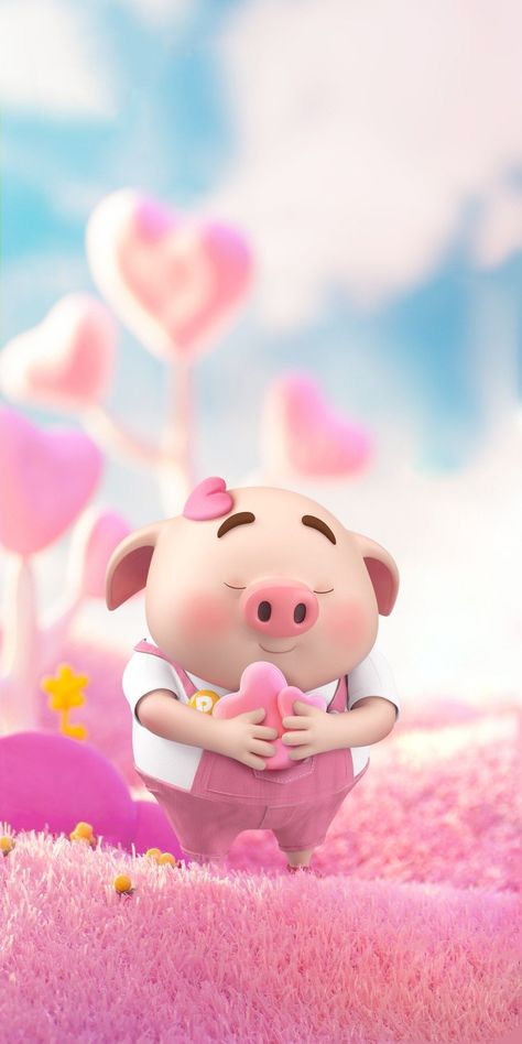 ⭐️6 Cerdito Recargado Sobre Dona 929 Cute Pig Wallpaper Cartoon, Pig Images, Spiderman Cartoon, Pig Wallpaper, Cute Piglets, Pig Illustration, Girl Cartoon Characters, Pig Cartoon, Cute Panda Wallpaper