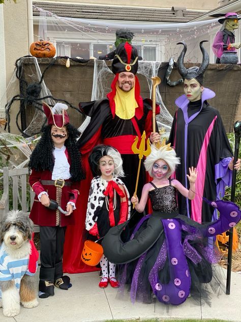 #BEAUTY, #RELATIONSHIPS #Fashion #Animals #Outfits #Winter Outfits #Animals Villian Group Costumes, Disney Villains Family Costumes, Disney Villain Costumes Group, Cruella Deville Costume Family, Work Costumes, Disney Villain Costumes, Cruella Deville Costume, Family Themed Halloween Costumes, Themed Halloween Costumes