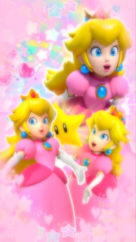 Peach Mario Bros, Pink Bg, Super Princess Peach, Super Mario Princess, Mario And Princess Peach, Super Princess, Peach Mario, Mario Fan Art, Nintendo Princess