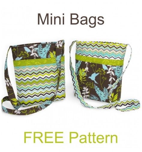 Quick and easy Mini Bags FREE sewing pattern. This FREE pattern and tutorial from this designer has been designed so that you have sufficient materials to make two Mini Bags. These mini bags are quick and easy to make and have plots of pockets. #SewmodernBags #FreeSewingPattern #SewingForFree #SewApurse #PurseSewingPattern Easy Crossbody Bag, Cross Body Bag Pattern Free, Crossbody Bag Sewing Pattern, Crossbody Bag Sewing, Mini Bag Pattern, Cross Body Bag Pattern, Bag Tutorials, Crossbody Bag Pattern, Purse Sewing Patterns