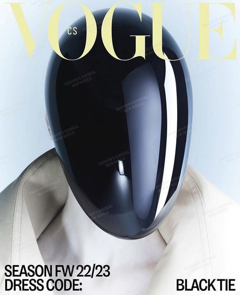 Balenciaga Couture, Futuristic Mask, Wearing A Mask, Fashion Magazine Cover, Balenciaga Black, Vogue Covers, Futuristic Fashion, September 2022, Futuristic Cars