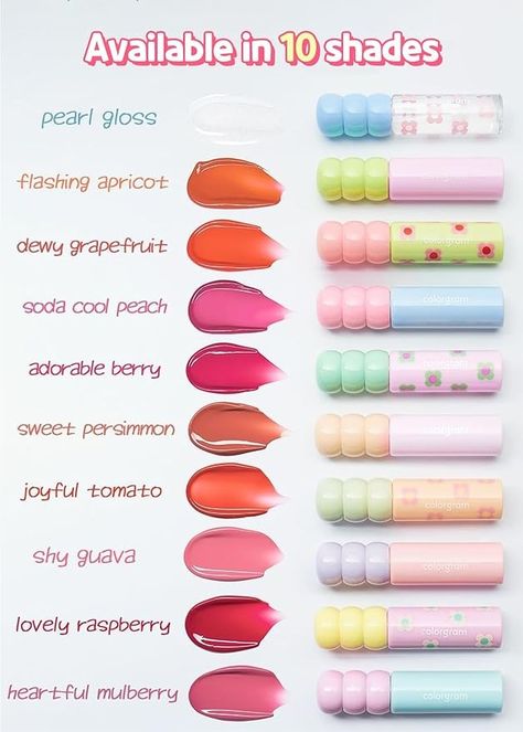 Colorgram Fruity Glass Tint, Colorgram Lip Tint, Cute Lip Tint, Glossy Lip Gloss, Korean Lip Tint, Best Lip Gloss, Glowing Effect, Sephora Skin Care, Makeup Accesories