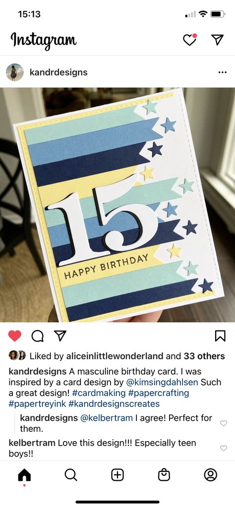 Stampin Up Teen Boy Birthday Card, Teen Boy Birthday Card Handmade, Teenage Girl Birthday Cards Handmade, Birthday Card For Teen Boy, Birthday Cards For Boys Teenagers, Teenage Birthday Cards, Cards For Teenage Boys, Teenage Cards, Happy Birthday Cards Diy