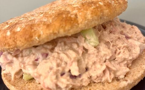 Jimmy Johns Tuna Salad Copycat Recipe - Recipezazz.com Jimmy Johns Unwich Recipe, Jimmy Johns Tuna Recipe, Buffalo Deviled Eggs, Salad Copycat, Rigatoni Recipes, Tuna Salad Sandwich, Tuna Salad Pasta, Jimmy Johns, Cabbage Soup Diet