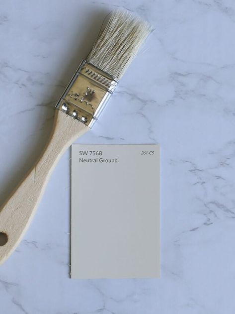 Sw Neutral Ground Paint, Neutral Ground Sherwin Williams, Sherwin Williams Neutral Ground, Sherwin Williams Neutral, Khaki Paint, Sherman Williams, Dining Room Paint Colors, Cooler Painting, Dining Room Paint