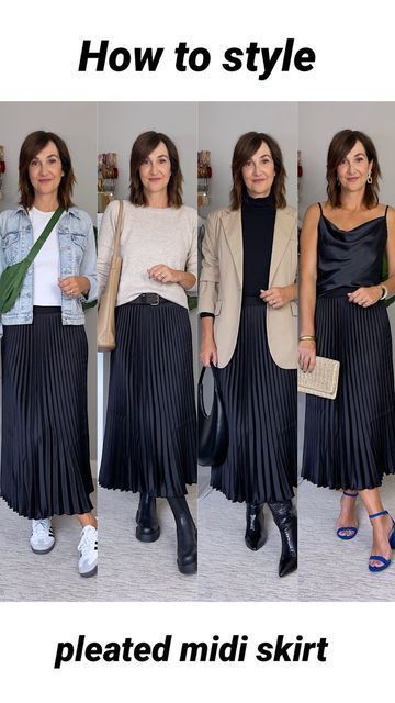 Pleated Midi Skirt Outfit, Rok Outfit, Pleated Skirt Outfit, Skirt Tulle, Midi Skirt Outfit, Pleated Skirts, Mode Casual, Ținută Casual, Style Mistakes