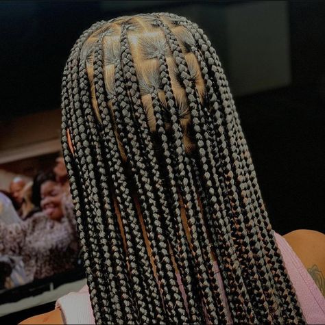 Plat Braids, Plat Braids Natural Hair, Cute Box Braids, Braid Inspiration, Big Box Braids Hairstyles, Cute Box Braids Hairstyles, Braided Ponytail Hairstyles, Protective Hairstyles Braids, Box Braids Styling