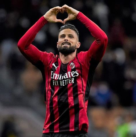 Olivier Giroud Olivier Giroud Ac Milan, Giroud Milan, Giroud Olivier, Oliver Giroud, Milan Wallpaper, Milan Football, Olivier Giroud, A.c. Milan, Football Players Images