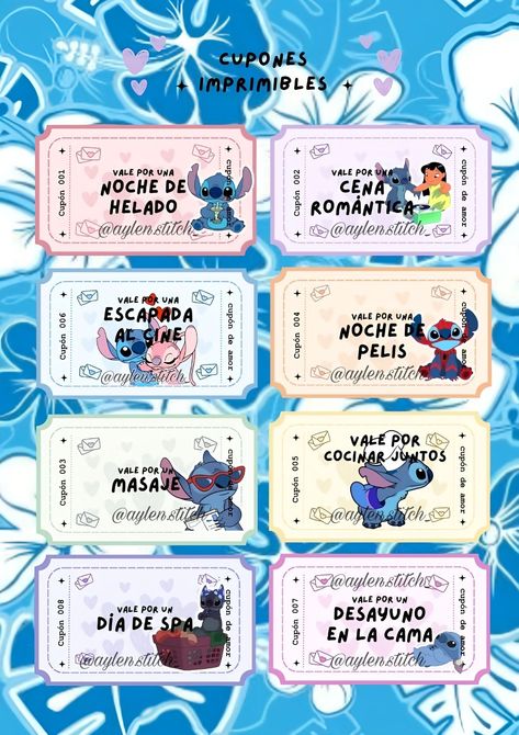 ليلو وستيتش, Creative Napkins, Money Printables, Cute Stitch, Bullet Journal School, Love Phrases, Stitch Disney, Chip Bag, Couple Gifts