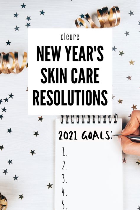 new years skin care resolutions 2021 goals list New Year New Skin Quotes, New Year Skincare, Skin Care Goals, Resolutions Ideas, Skincare Content, Holiday Skin, Goals For Yourself, New Year Post, Spa Marketing