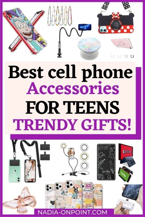 Best Cell Phone Accessories for Teens (Trendy Gifts) - OnPoint Gift Ideas Amazon Phone Cases, Trendy Gift Ideas, Purse For Teens, 13 Phone Case, Phone Gift, Computers Tablets And Accessories, Cell Phone Charms, Best Mobile Phone, Wife Gifts