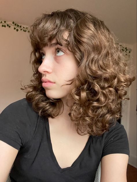 2c Bangs, Short Curly Bangs, Wavy Hair 2b, 2c Hair, Curly Hair Photos, Medium Curly, Curly Bangs, Awesome Hair, Wavy Curly Hair