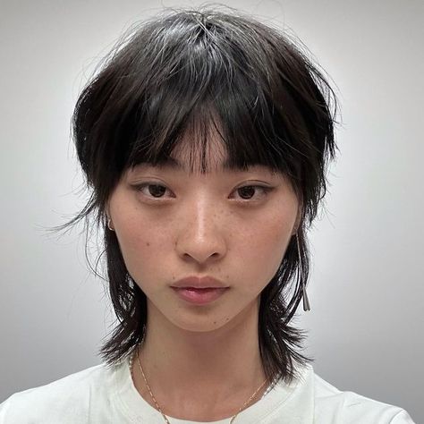 Sabrina Yaqian Lan on Instagram: "Hairstyles I tried this year-which is your favourite?" Mod Haircut Straight Hair, Asian Modern Mullet, Sabrina Yaqian Lan, Mod Hairstyle Men Straight Hair, Asian Mod Haircut, Sabrina Lan, Out Of Your Face Hairstyles, Short Hair Asian, Short Asian Hair