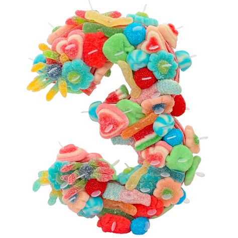 Candy Birthday, Number Cakes, Pastel, Candy, Bar, Cake, Birthday