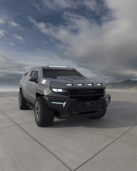 Automotive company Rezvani Motors has launched a car with security features. Rezvani Vengeance, Cars Drive, Car Accessories For Girls, Car Goals, Suv Cars, The Apocalypse, Expedition Vehicle, Tanks Military, Nissan Gtr